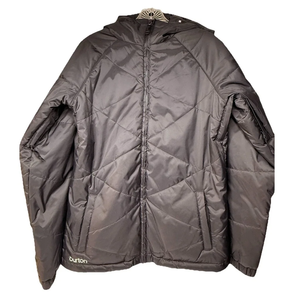 Burton Snowboarding Ski Puffer Jacket Women Size XS Black Quilted‎ Sporty Skiing